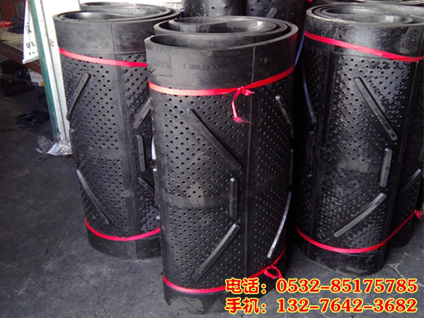 Q3210抛丸机橡胶履带